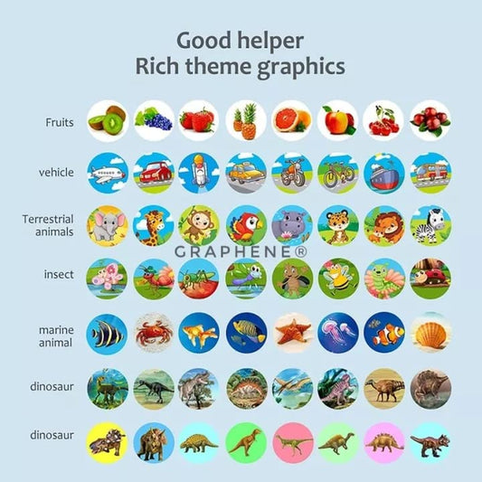 Bedtime Fun Kids Slide Projector Torch, Premium ABS Materials, Easy-to-Use Interchangeable Slides, Versatile Flashlight for Nighttime Safety, The Perfect Sleep Companion for Children