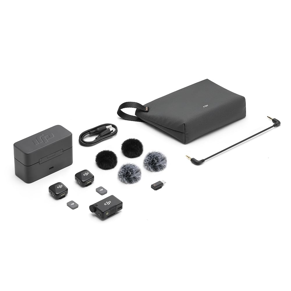 DJI Mic Mini Microphone (2 TX Microphone + 1 RX Receiver + 1 Charging Case) BR - DJI126