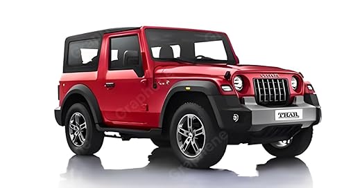 1:32 Scale DieCast Metal Pull-Back Action Openable Doors 4x4 Thar/Jeep Premium Car Toy with Lights and Music for Kids Realistic Miniature Model Gift 2+yrs Girls Boys Available