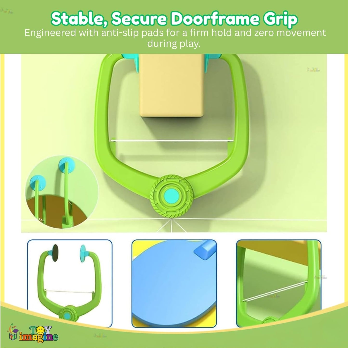 Door Hanging Table Tennis Trainer for Kids | Indoor Ping Pong Game Set with 2 Rackets and 5 Balls | Fun Sports Toy for Boys and Girls Ages 5 Plus | Safe Non-Toxic Indoor Play Activity