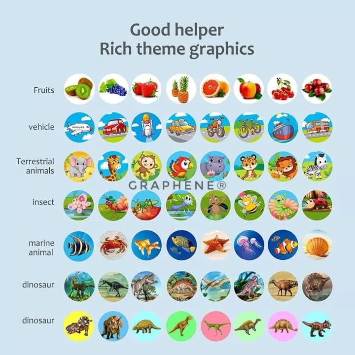 Bedtime Fun Kids Slide Projector Torch, Premium ABS Materials, Easy-to-Use Interchangeable Slides, Versatile Flashlight for Nighttime Safety, The Perfect Sleep Companion for Children