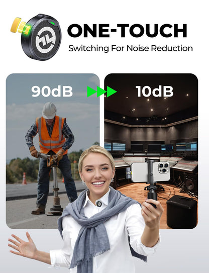 Hollyland Lark M2 Wireless Microphone for iPhone/Camera/Android/PC, 48kHz/24-bit High Fidelity Audio, 300m Range, Noise Cancelling, 40h Use, YouTube, Vlog, Streaming (2TX + 3RX + Charging Case)