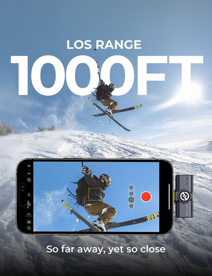 Hollyland Lark M2 Wireless Microphone for iPhone/Camera/Android/PC, 48kHz/24-bit High Fidelity Audio, 300m Range, Noise Cancelling, 40h Use, YouTube, Vlog, Streaming (2TX + 3RX + Charging Case)