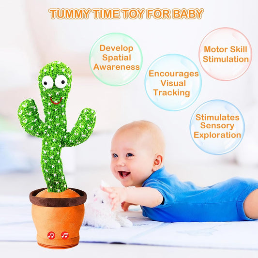 Talking Cactus Baby Toys for Kids Dancing Cactus Toys Can Sing Wriggle & Singing Recording Repeat What You Say Funny Education Toys for Children Playing Home Decor for Kids