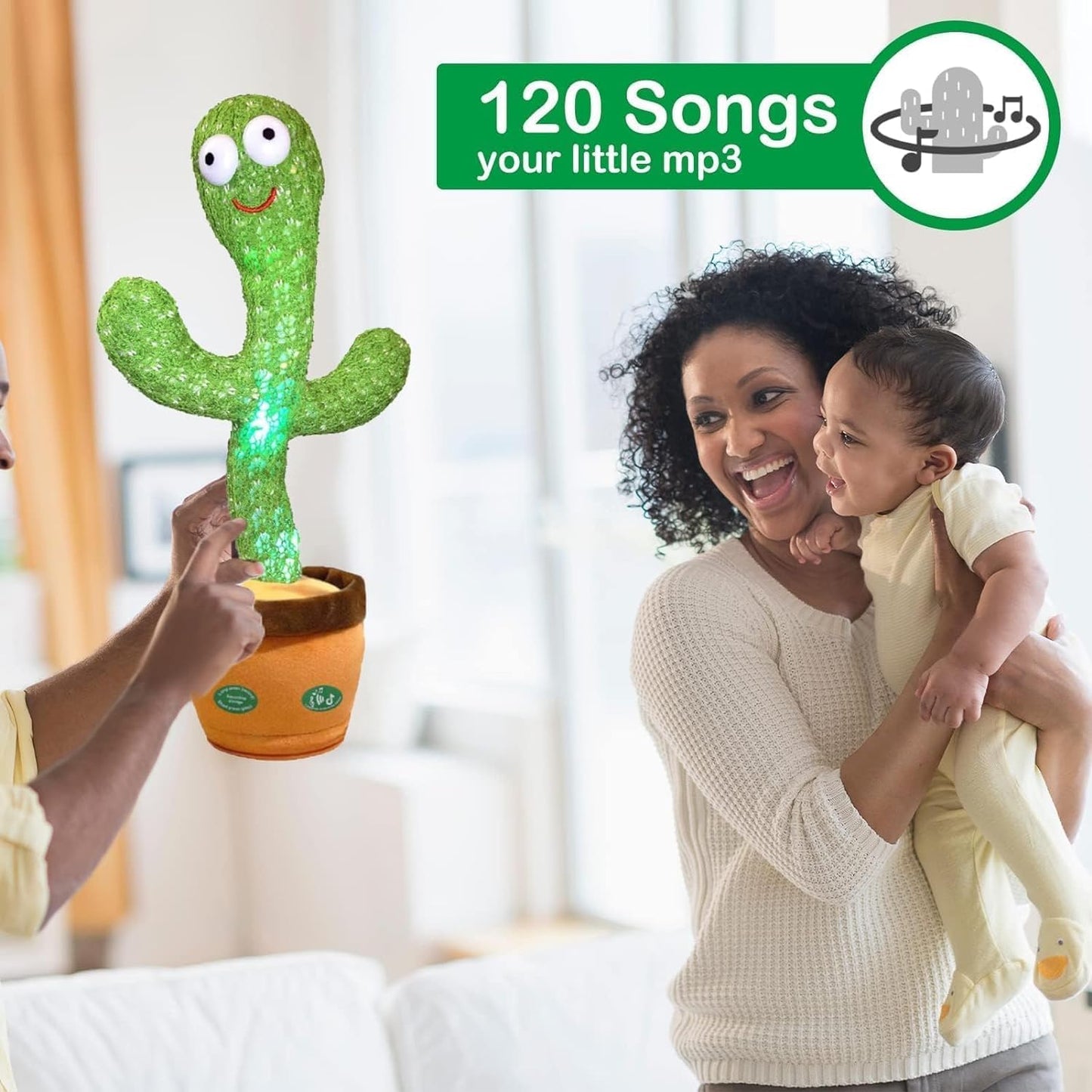 Talking Cactus Baby Toys for Kids Dancing Cactus Toys Can Sing Wriggle & Singing Recording Repeat What You Say Funny Education Toys for Children Playing Home Decor for Kids