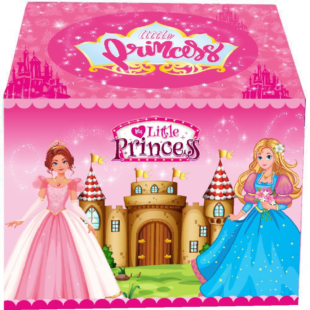 Jumbo Size Extremely Light Weight, Water & fire Proof Princess Theme Theme Tent House for Kid 10 Year Old Girls- Multi Color