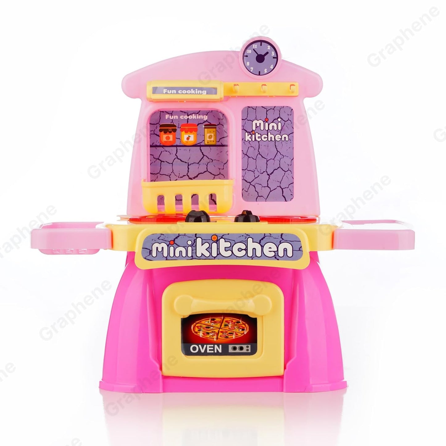 26 Pcs Mini Kitchen Play Set Realistic Sound Light,Smoke,Play Food, Cooking Stove with Steam for Toddlers Chef Role Play Toy Kitchen Accessories Set for Kids