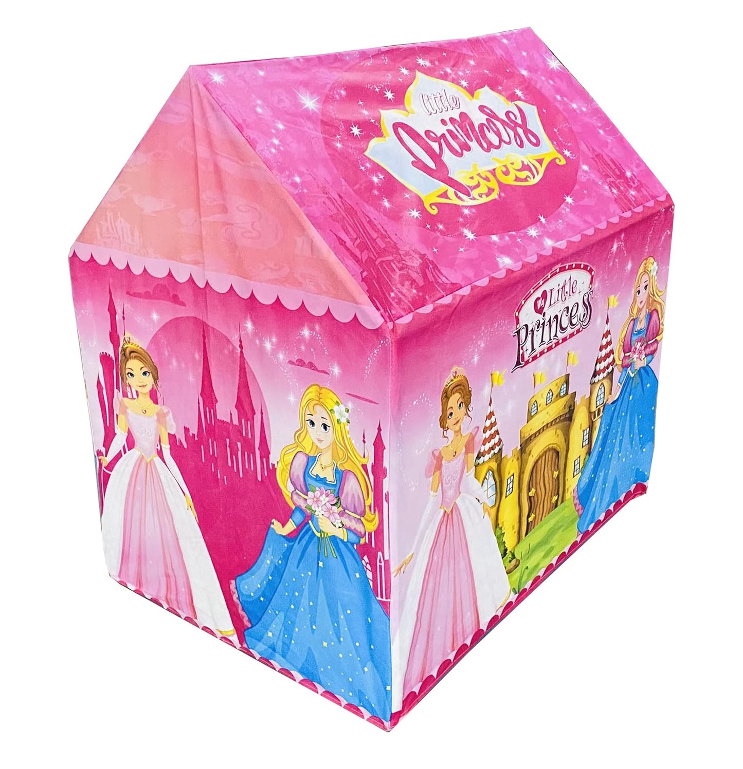 Jumbo Size Extremely Light Weight, Water & fire Proof Princess Theme Theme Tent House for Kid 10 Year Old Girls- Multi Color