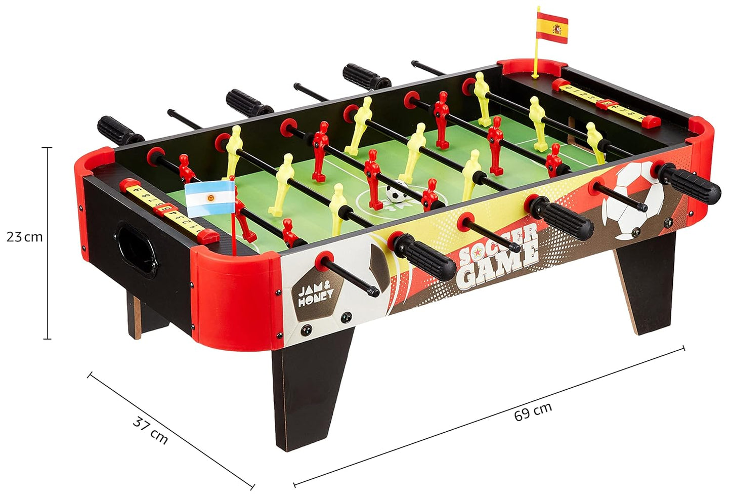 Foosball (Big) | Table Soccer Game for Adults/Kids - Indoor Sport