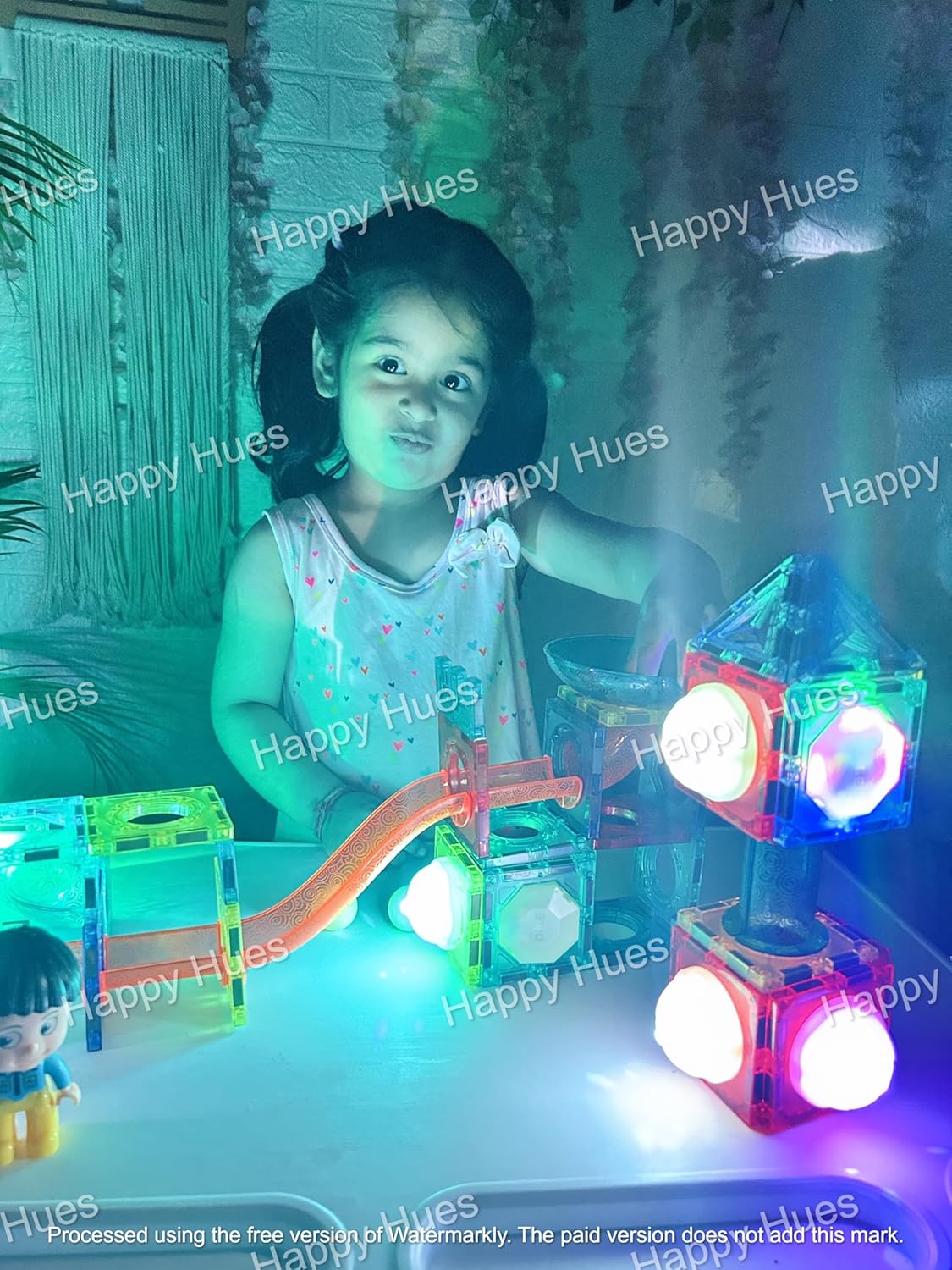 Light Magnetic Tiles Building Blocks for Kids (40 Pc) | 3D Clear STEM Educational Toys| Magnetic Marble Run for Boys & Girls 3 4 5 6 7 8 9+ | Creative Gift, 40 Pieces