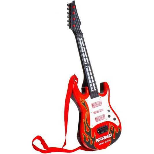 17" Toy Guitar for Kids with Music, Light & Nylon Strings | Musical Instrument Toy for 2–10 Years Boys & Girls | Beginner Kids Guitar for Musical Engagement & Early Learning