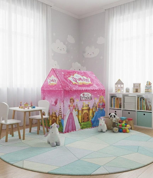 Jumbo Size Extremely Light Weight, Water & fire Proof Princess Theme Theme Tent House for Kid 10 Year Old Girls- Multi Color