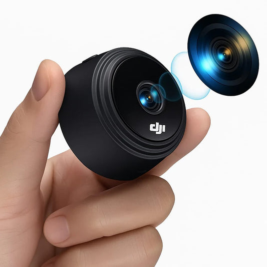 DJI WiFi Spy Camera 360° Security Camera for Home Outdoor High HD Spy Magnet Mini Spy WiFi Magnetic Live Stream Night Vision IP Wireless 4K Audio Video Hidden CCTV Magnet